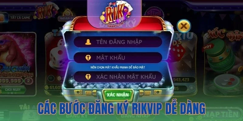 Các bước đăng ký Rikvip cực dễ dàng